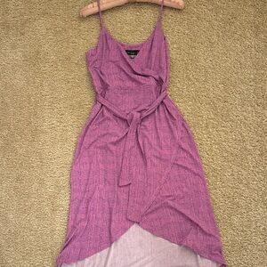 Simply Styled for Sears Pink Navy Wrap Dress